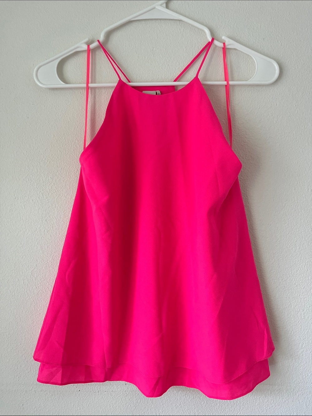 Paper Crane Hot Pink Strappy Halter Size S